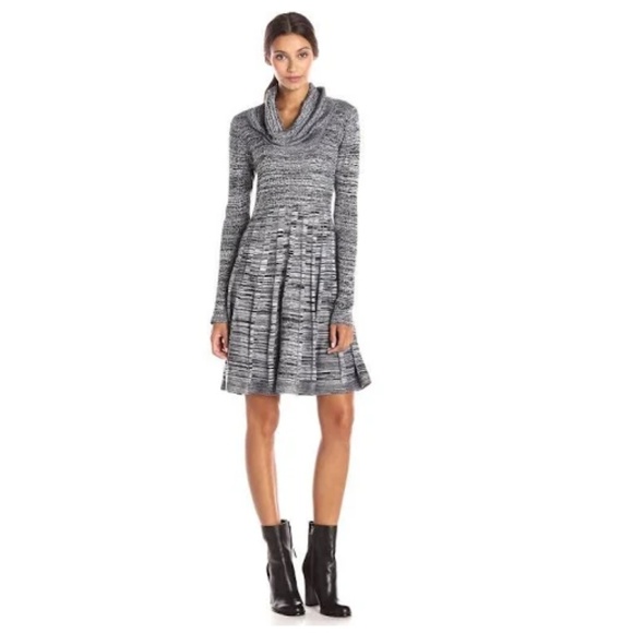 Calvin Klein Dresses & Skirts - Calvin Klein Cowl Neck Fit & Flare Sweater Dress